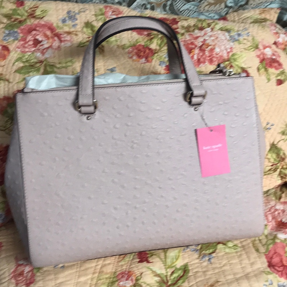 Kaye spade loden bristol drive ostrich emb leather - Picture 8 of 13